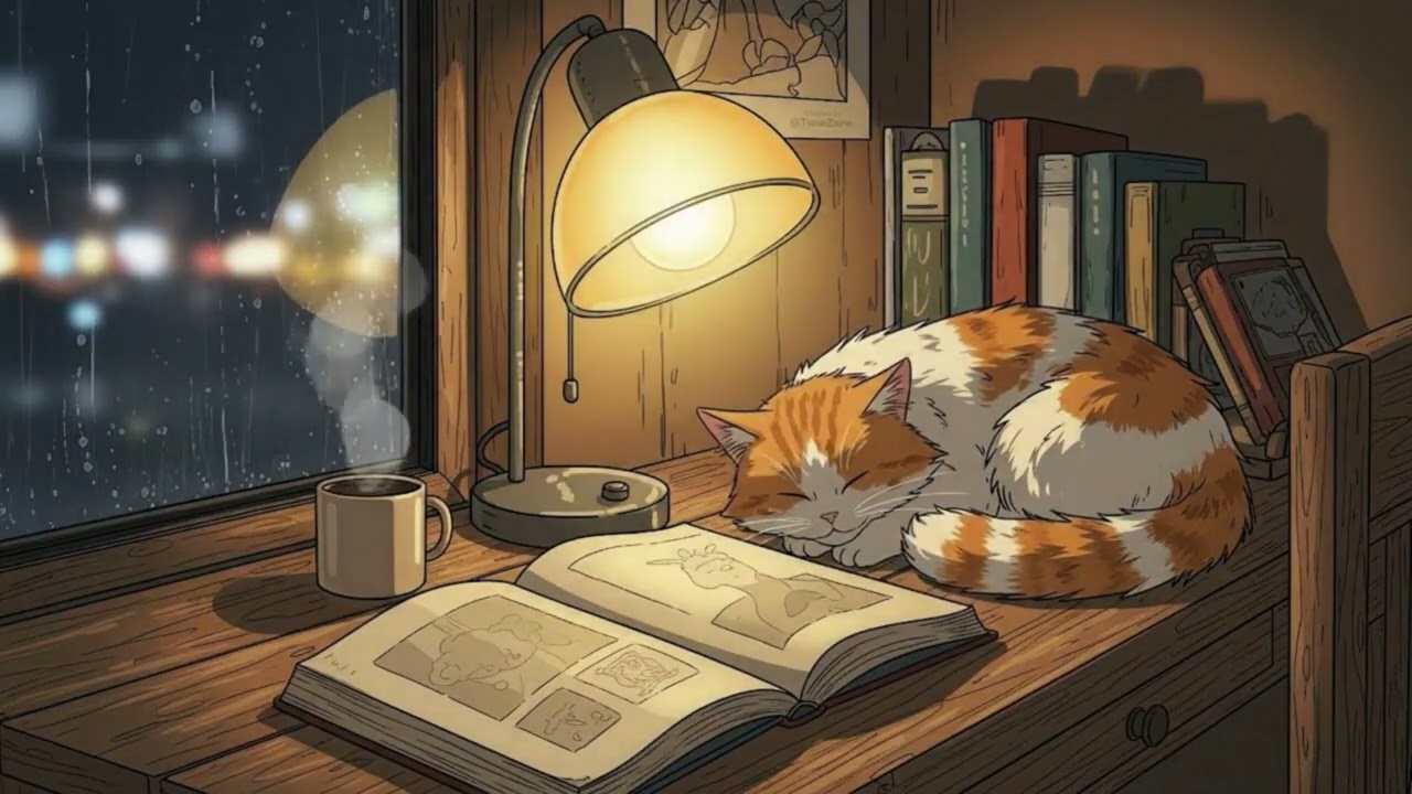 Midnight Sketches & Rainy Windows 🌧️ lofi hip hop mix