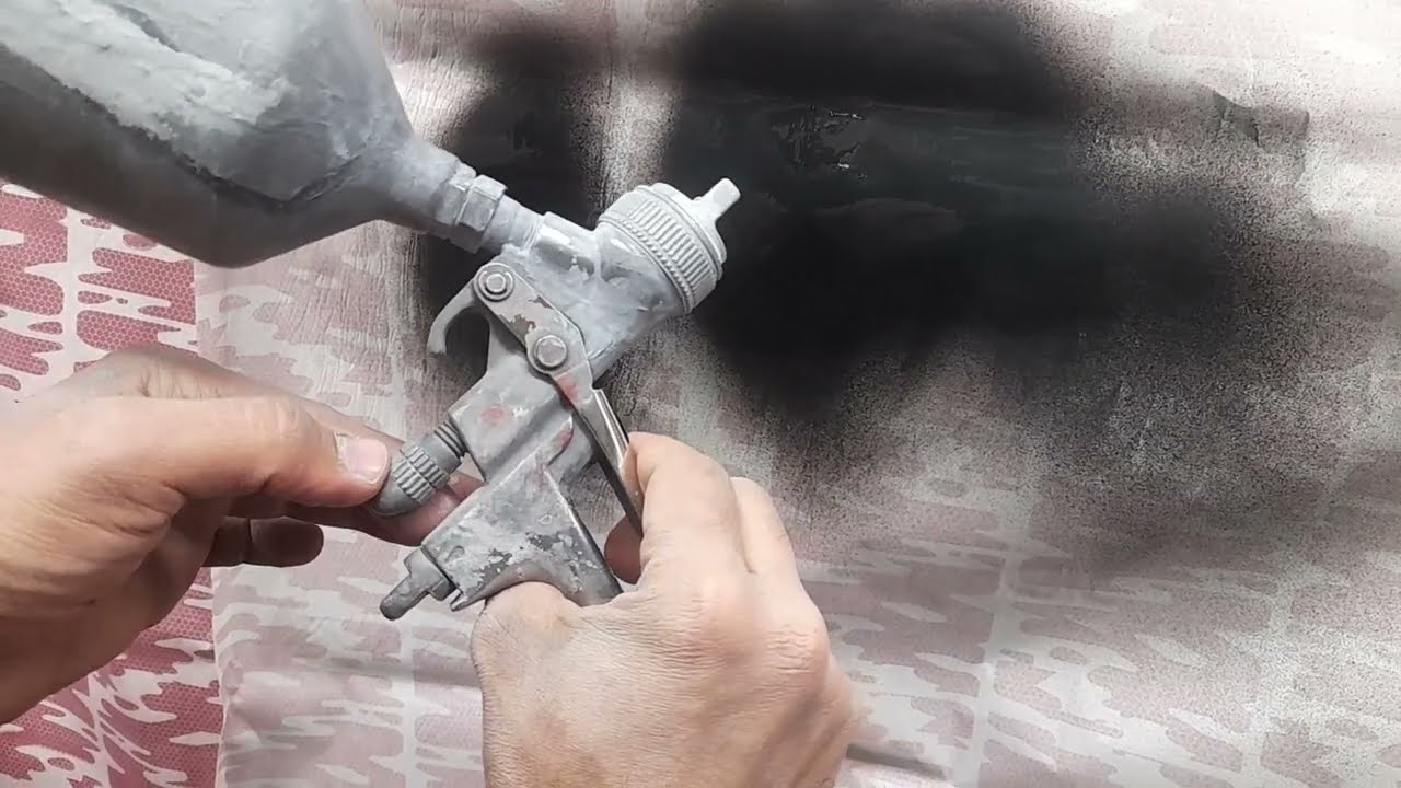 ضبط اعدادات المسدس  | spray gun | الفه كام لفه | فرد مسدس الرش | طرق دهان السيارات