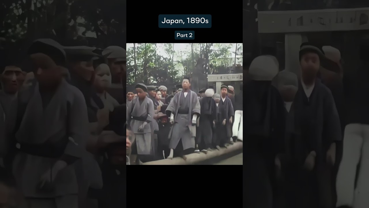 Incredible footage from Japan in the 1890s ❤️ #oldfootage #japan #colorized