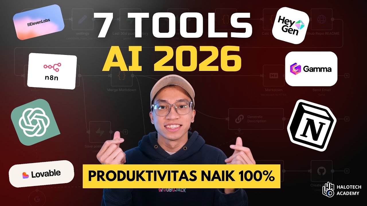 7 Tools AI Terbaik 2026 | Kerja Lebih Cepat & Efektif
