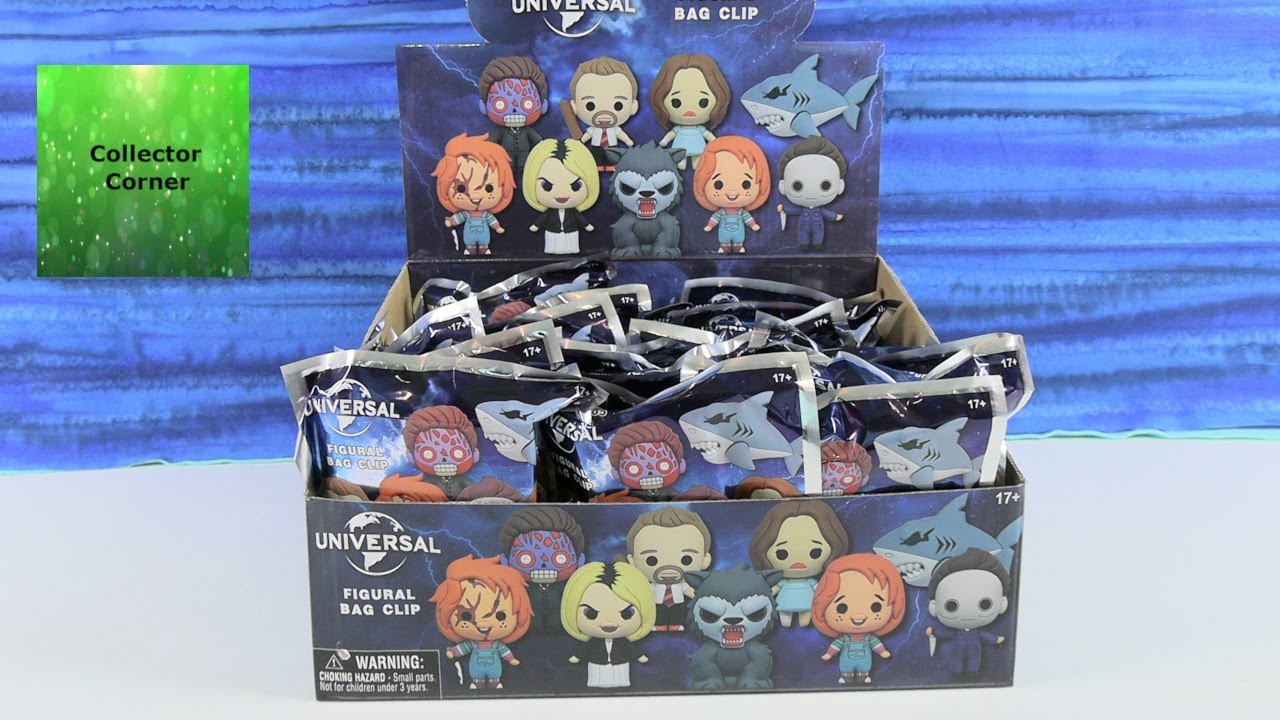 Universal Monsters Horror Figural Bag Clip Blind Bag Opening Review | CollectorCorner
