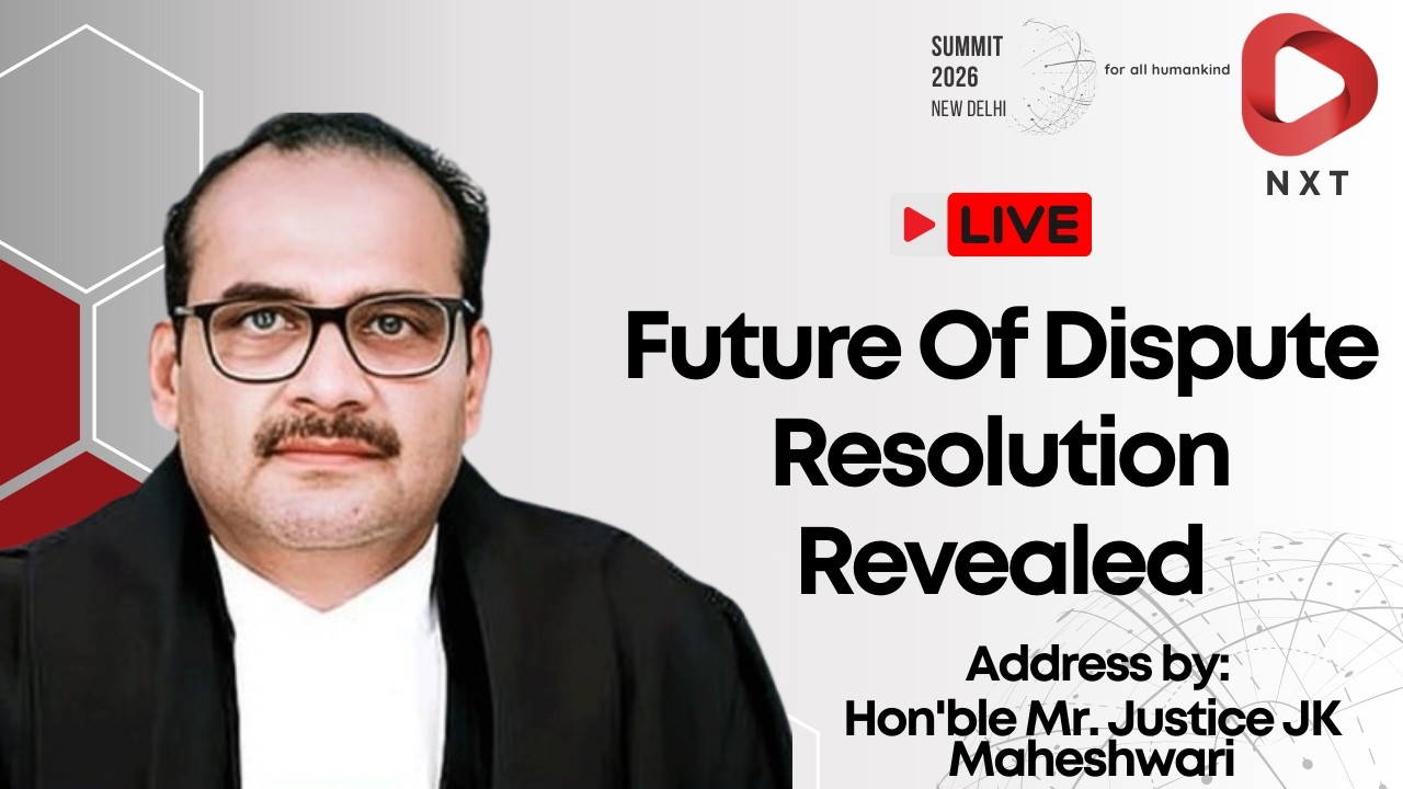 Justice JK Maheshwari LIVE : Justice  Maheshwari Highlights Changing Landscape Of Dispute Resolution