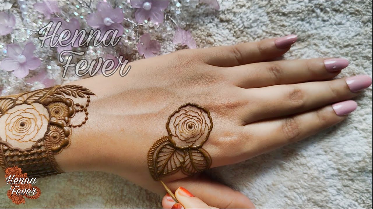 Beautiful intricate Floral Patches Mehndi Design 2025 | Step by Step Tutorial | Henna Fever