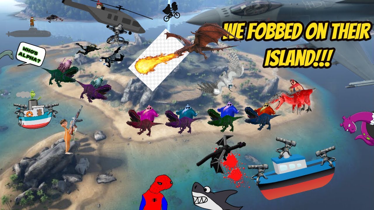 Fobbing "The Biggest Carno Island" On Smalls | 6 vs 30+ |  W/ Shockist | (ARK/PVP/PC) (Small Tribes)