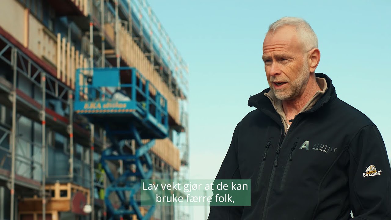 Alutile Fasadeplater, lav vekt, enkel montering, pris gunstig oppgradering