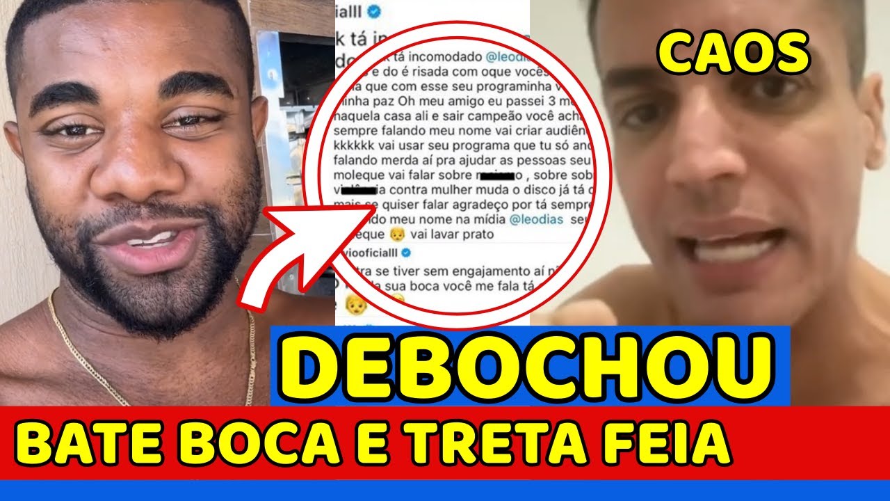 🔥TRETA! Davi BATE BOCA FEIO COM Léo Dias e CLIMA FICA TENSO; LIVE VIRALIZA e CAOS RENDE