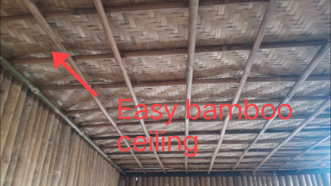 Easy bamboo ceiling its amazing