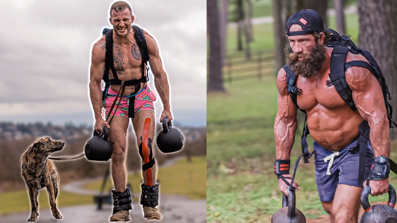 MMA K&auml;mpfer bricht den Barbarian Walk Rekord von Liverking & Jesse James (167kg auf 1,6km)