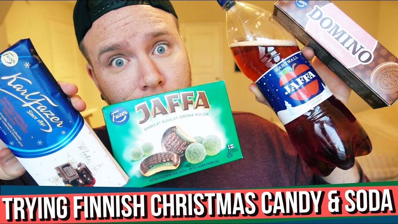 TRYING FINNISH CHRISTMAS CANDY AND SODA