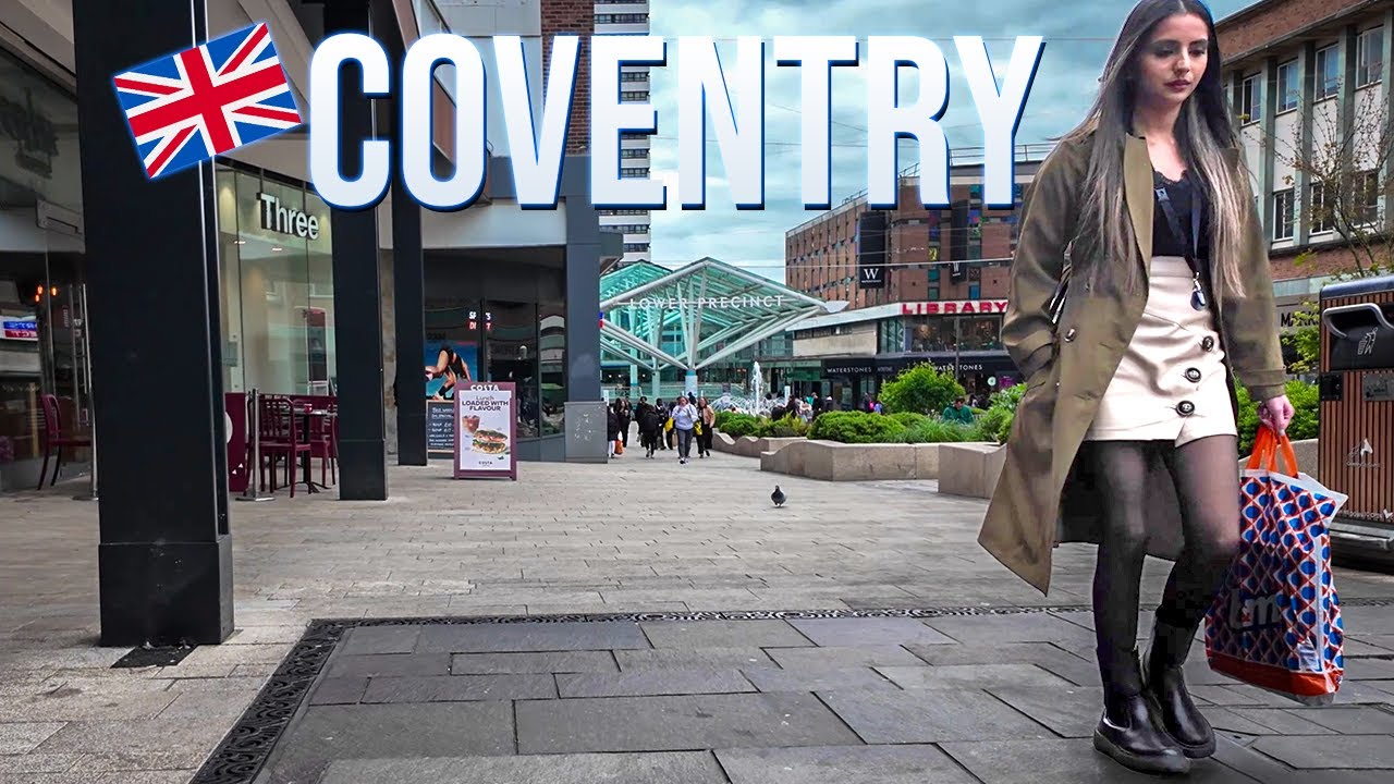 Quiet Spring Walk: Coventry City Centre in 4K | May 2025