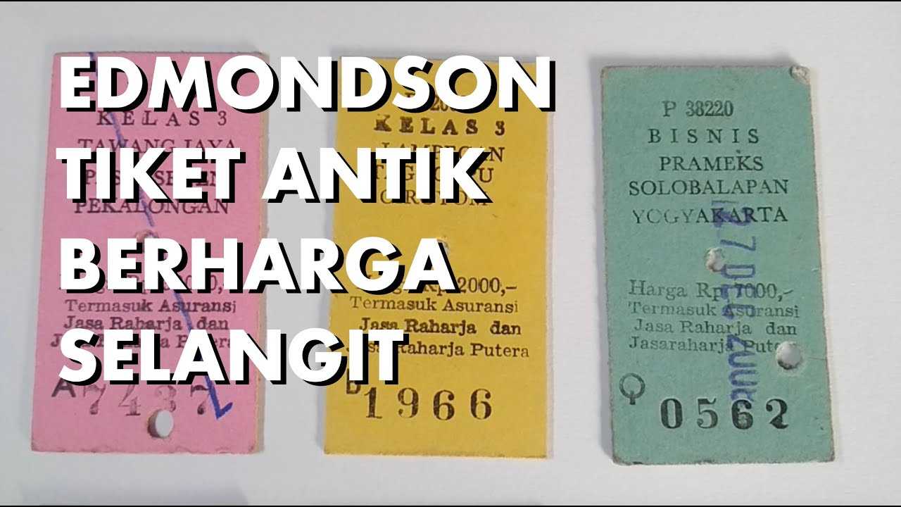 Tiket Edmondson Tetap Dicari di Era Digital | Pernak-pernik | Kereta Nostalgia