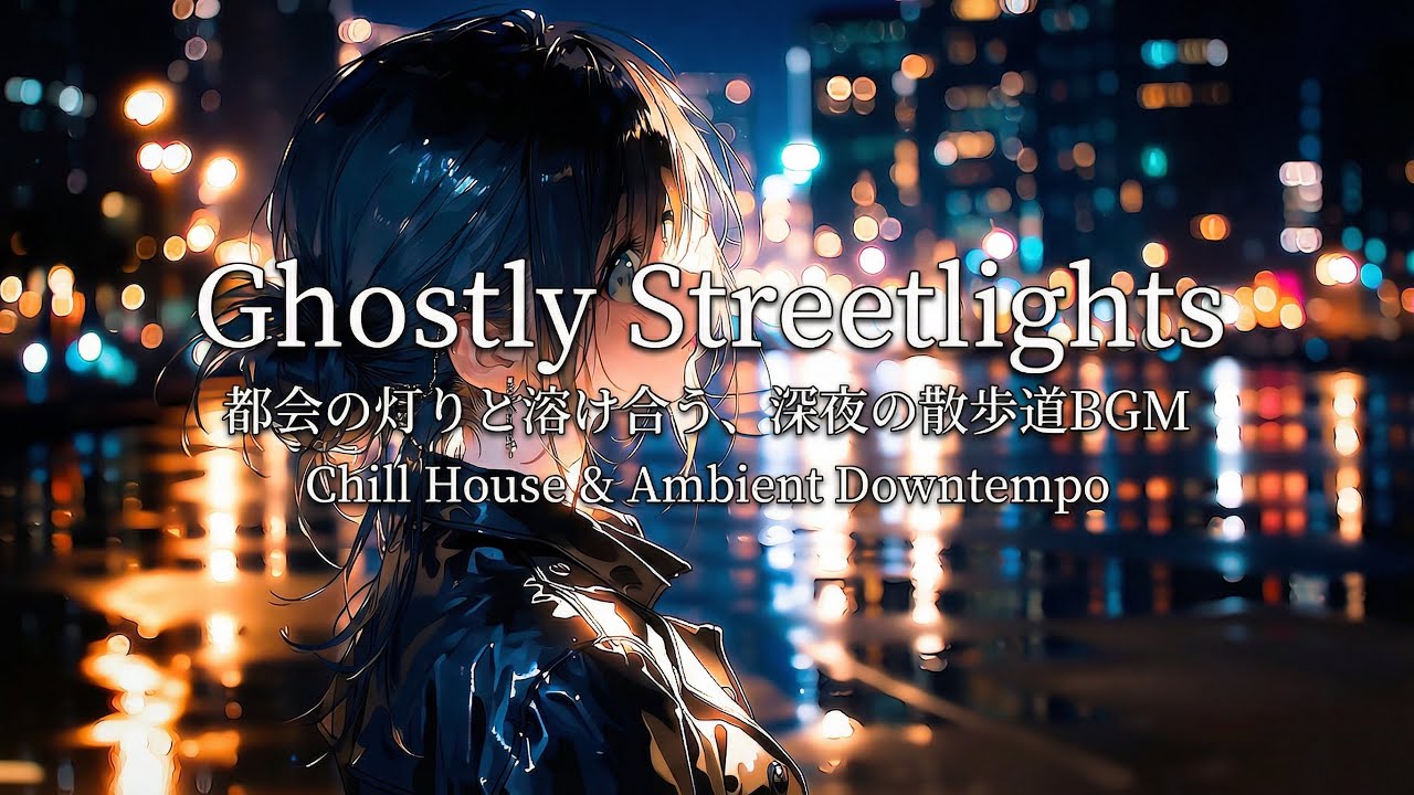 Ghostly Streetlights-都会の灯りと溶け合う、深夜の散歩道BGM