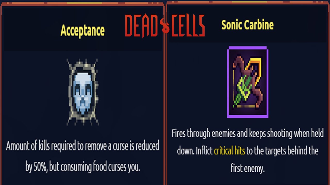 Dead Cells | Getting Acceptance and Sonic Carbine Blueprints in a run