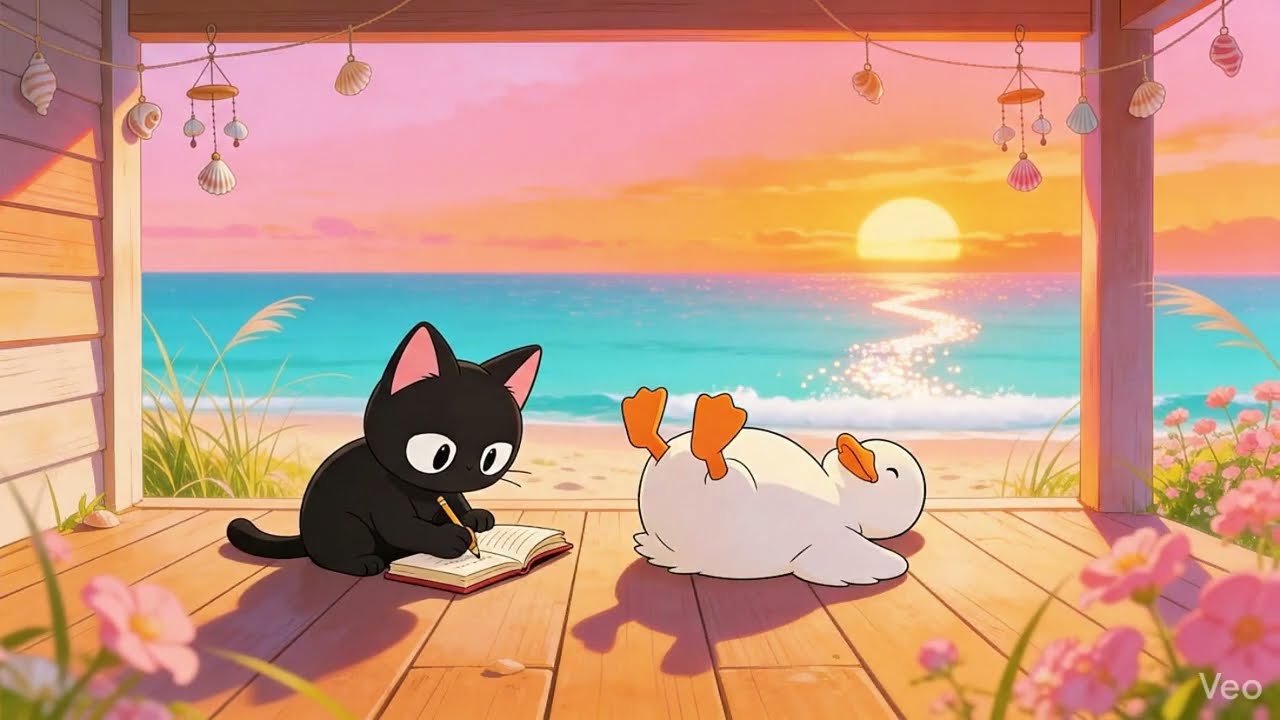 Your hard work is finally paying off. Relax. 🌅 Chill Sunset Beach Lo-fi for Study, Focus