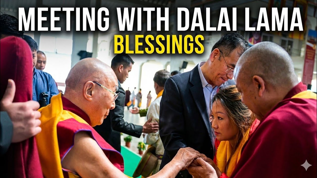 Family meeting with his holiness dalai lama # #mysore # bangalore #mundgod # ganden 