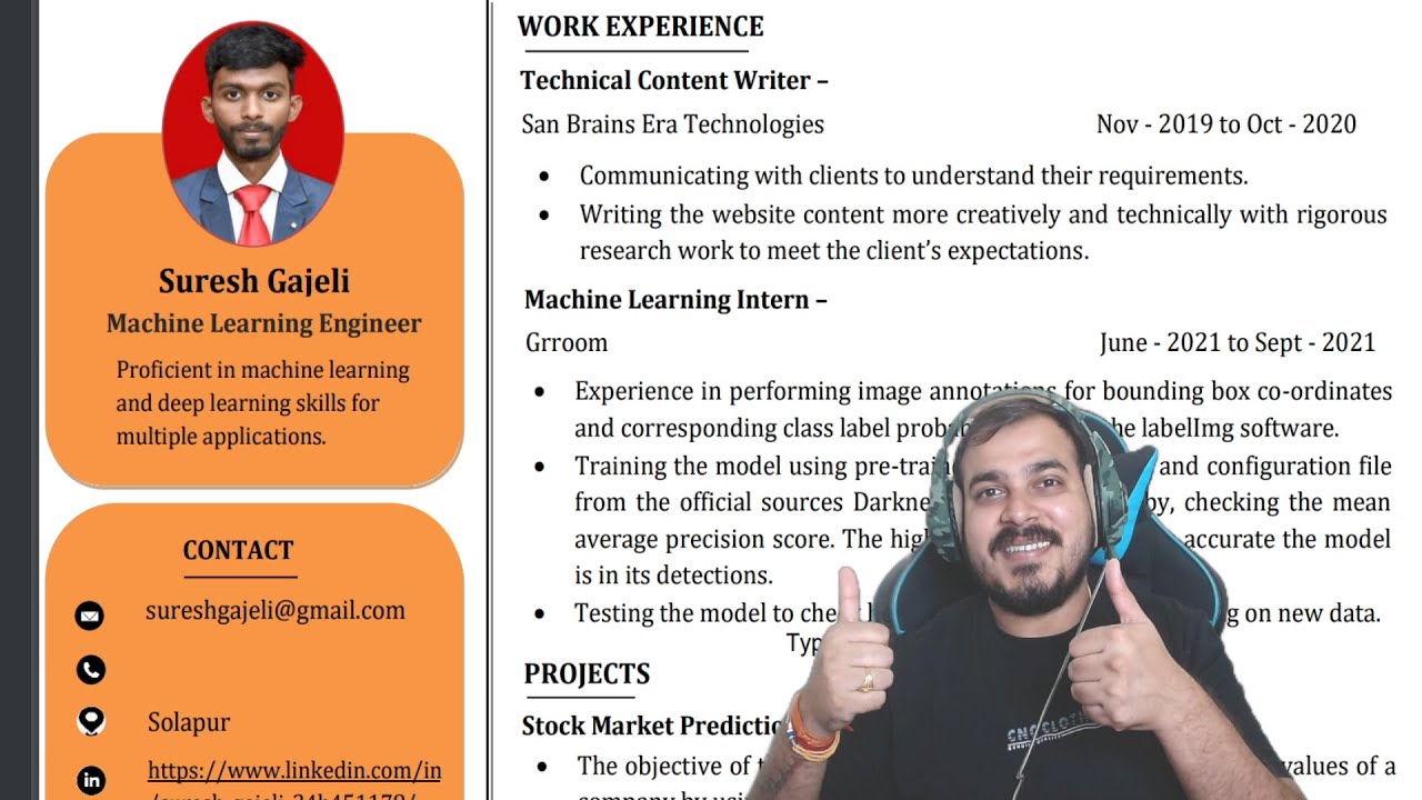Reviewing Mechanical Engineer Resume For Data Science Role