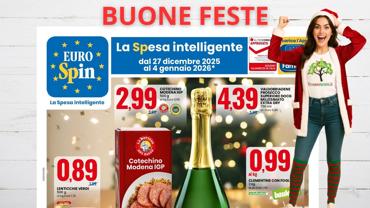 Volantino Eurospin dal 27 dicembre 2025 al 4 gennaio 2026  #anteprima digitale