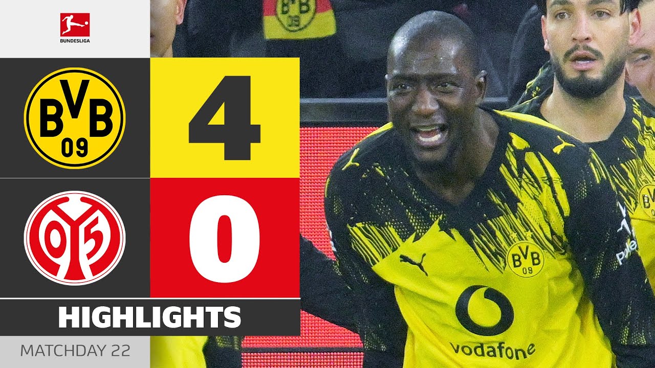 Guirassy ON FIRE! | BORUSSIA DORTMUND - MAINZ 05 | Highlights | Matchday 22 – Bundesliga 25/26
