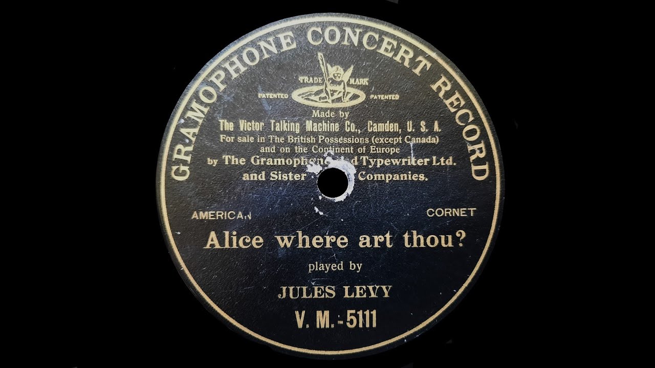 Alice Where Art Thou ? (Joseph Ascher) - Played by Jules Levy, Cornetist with Piano