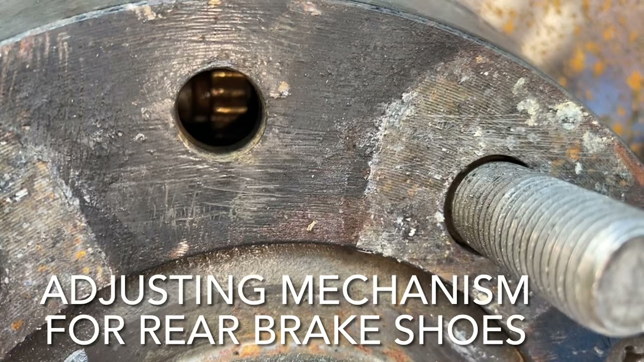 Porsche 944. 1986. Miscellaneous work on my rear brake shoes.