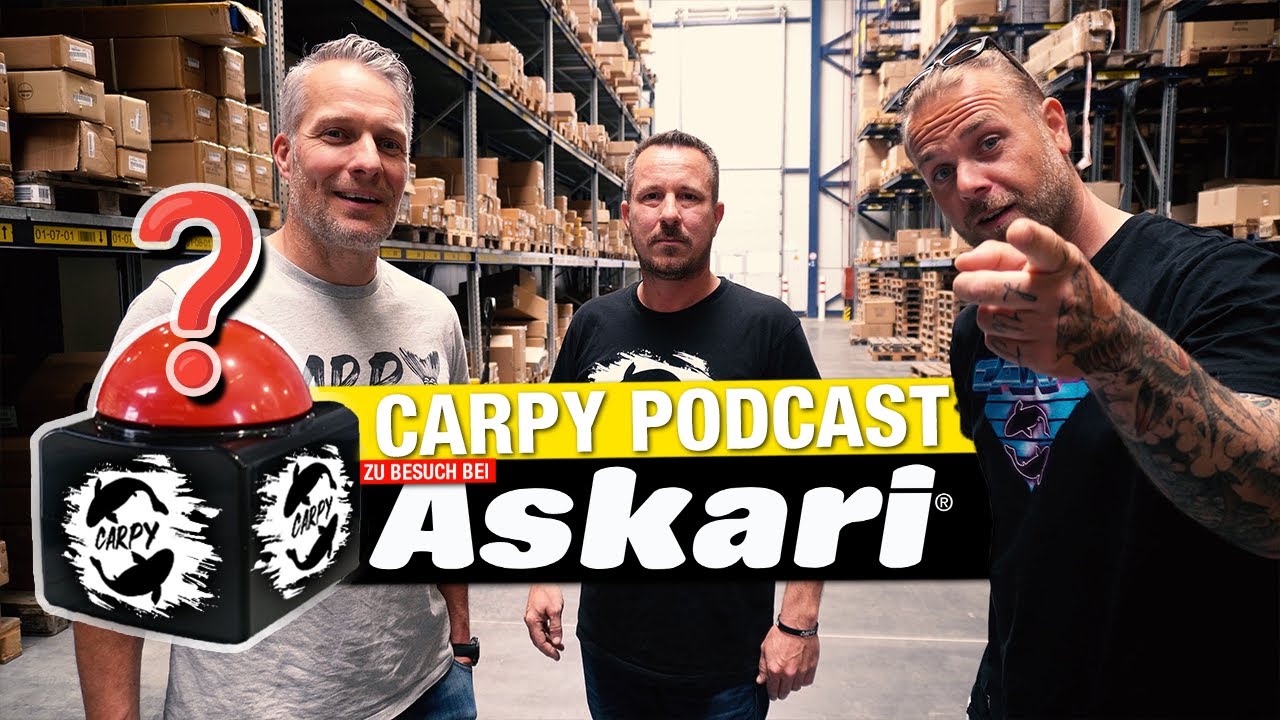 Einfach GEIL Angeln!😎🔥 Der Carpy Podcast zu Besuch bei Askari #angeln #karpfenangeln #angelquiz