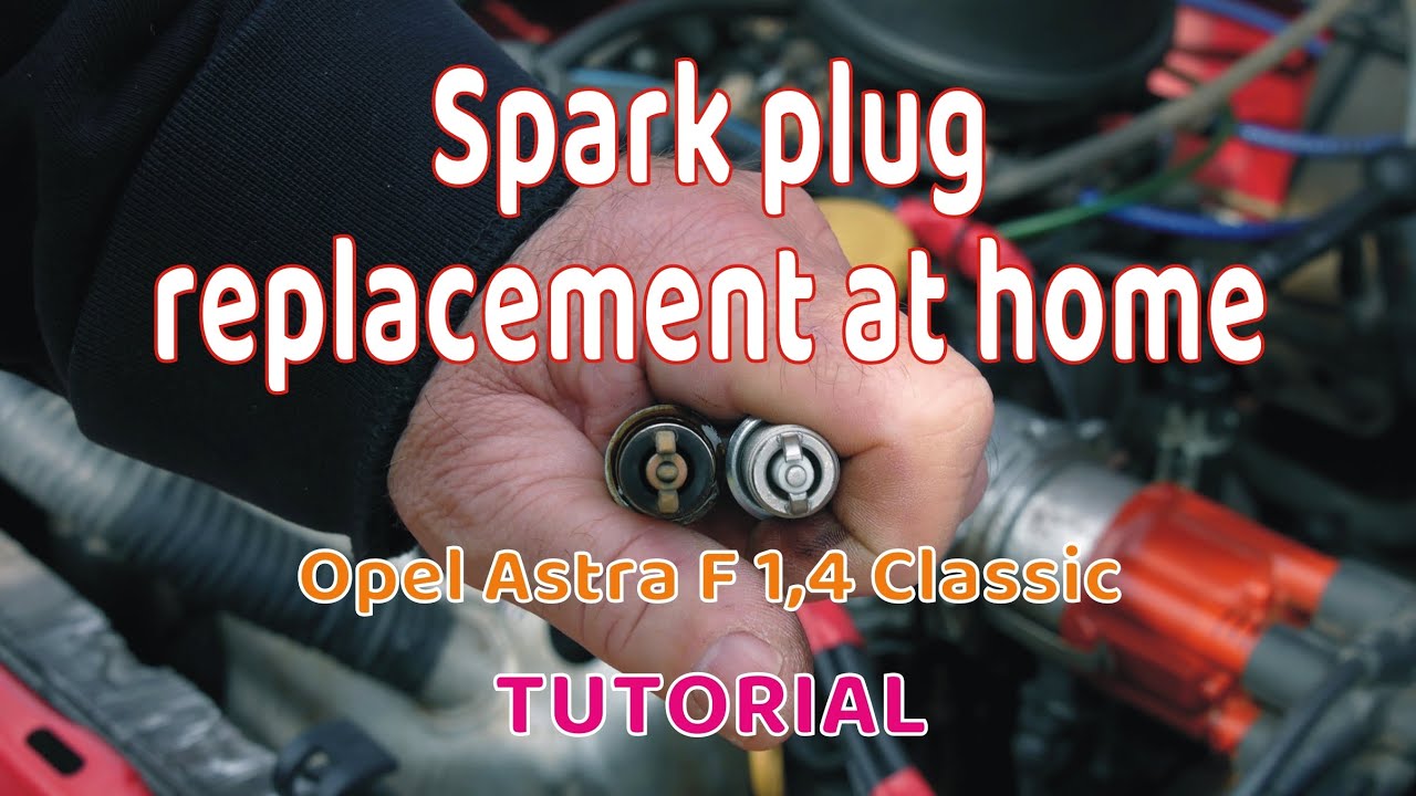 OPEL Spark plug replacement at home in Opel Astra F 1,4 Classic 2002 - TUTORIAL