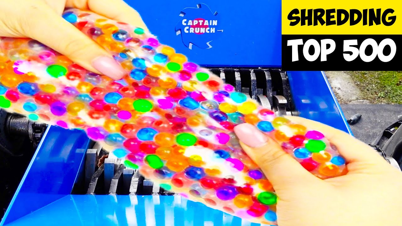 SHREDDER VS TOP 500 MOST SATISFYING TOYS - ASMR