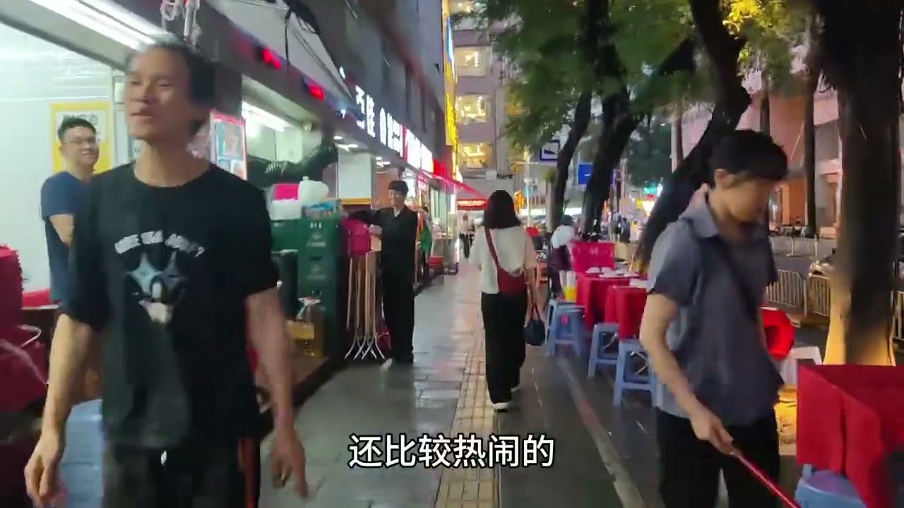 广东深圳市，晚上6点45分，深圳有名娱乐村向西村真实现状 #深圳