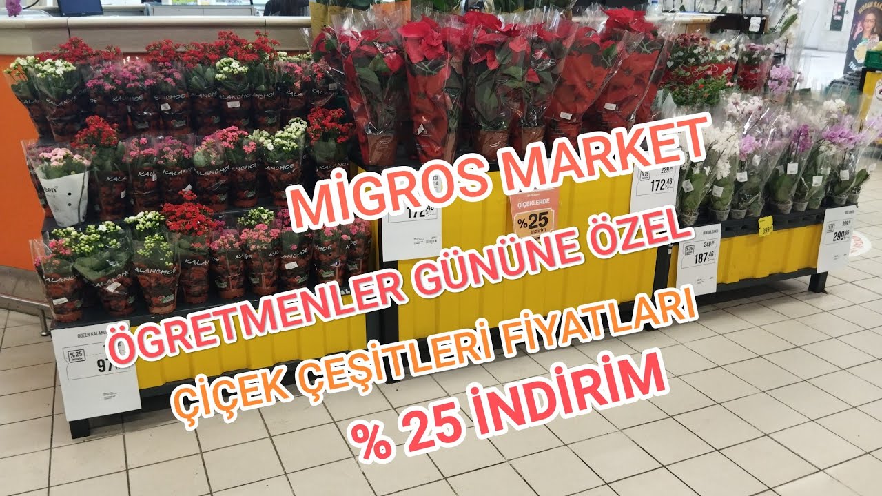 Migros Market Çiçek Çeşitleri Çiçek Fiyatlari İndirimli Çiçekler💐#reklamdeğil 