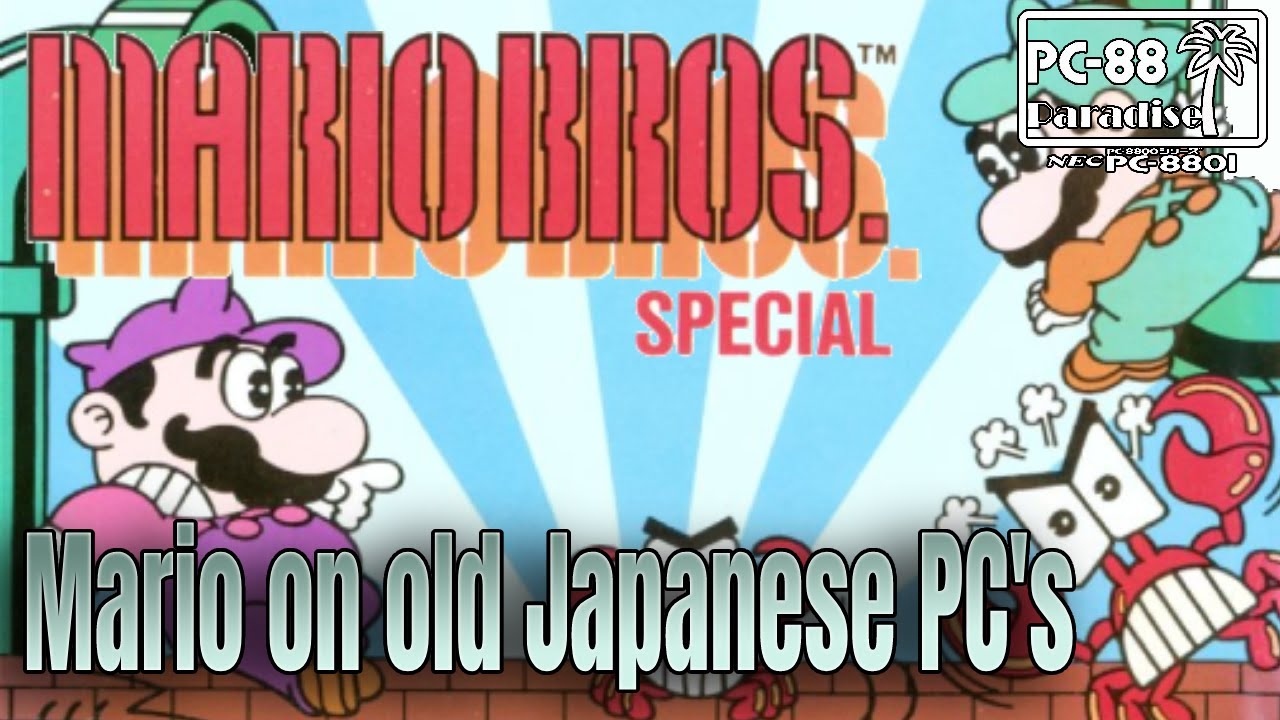 Mario Bros. Special (PC-88 Paradise) Mario & Luigi not on Switch, Nintendo 64, SNES, Gameboy, or NES