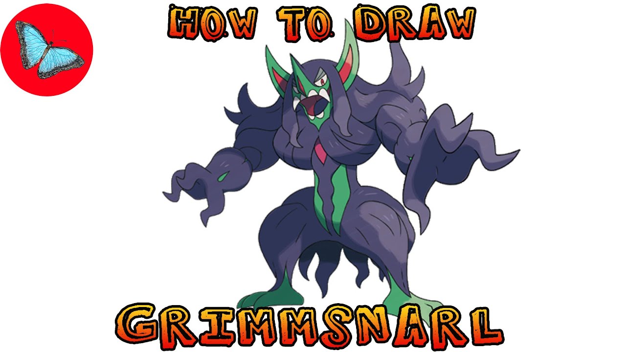 How To Draw Pokemon - Grimmsnarl | Drawing Animals