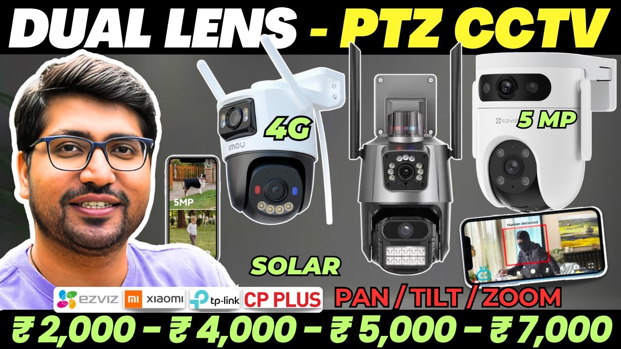 [TOP 5]🔥Best Dual Lens PTZ CCTV Camera in India 2026 🔥🎥 Top Security Camera for Home & Office