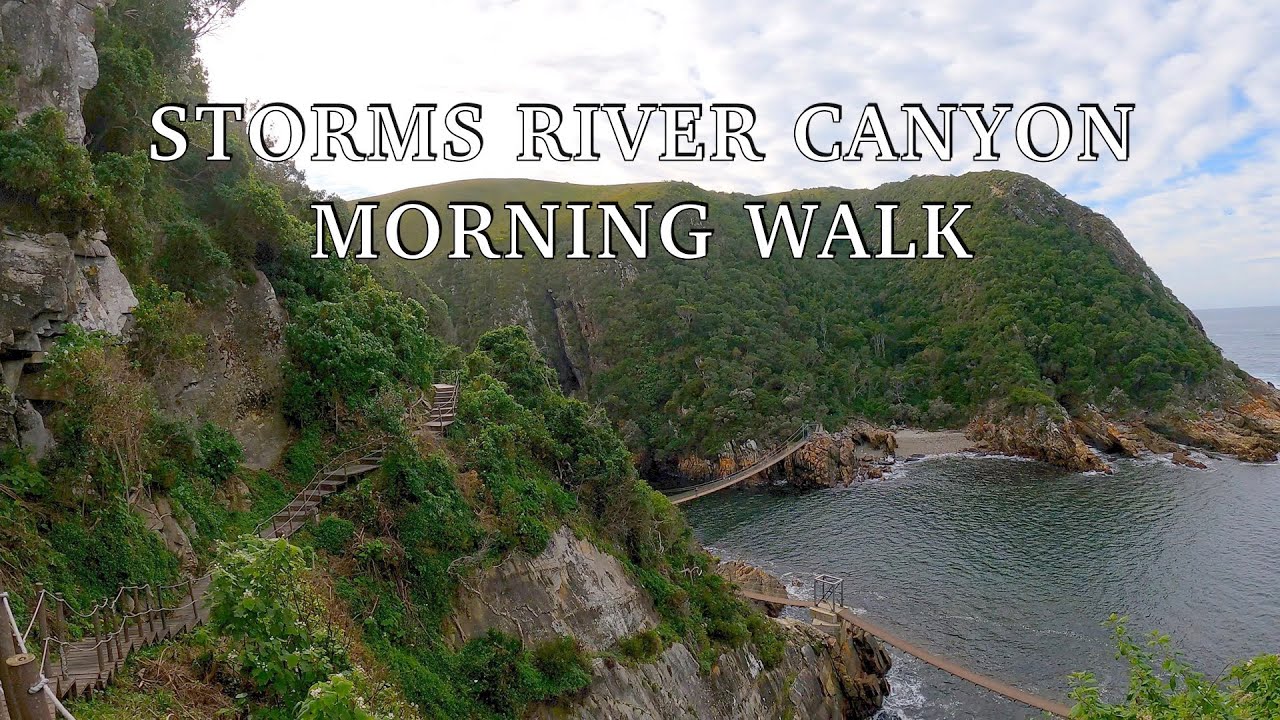 Storm River Canyon - Morning Walk to the Suspension Bridge || Vorgewandert - Quick Virtual Travel