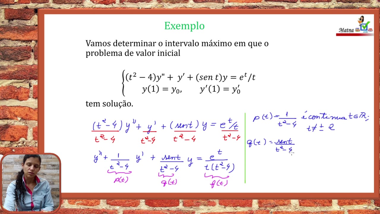 EDO 2ª ordem: Teorema Existência e Unicidade