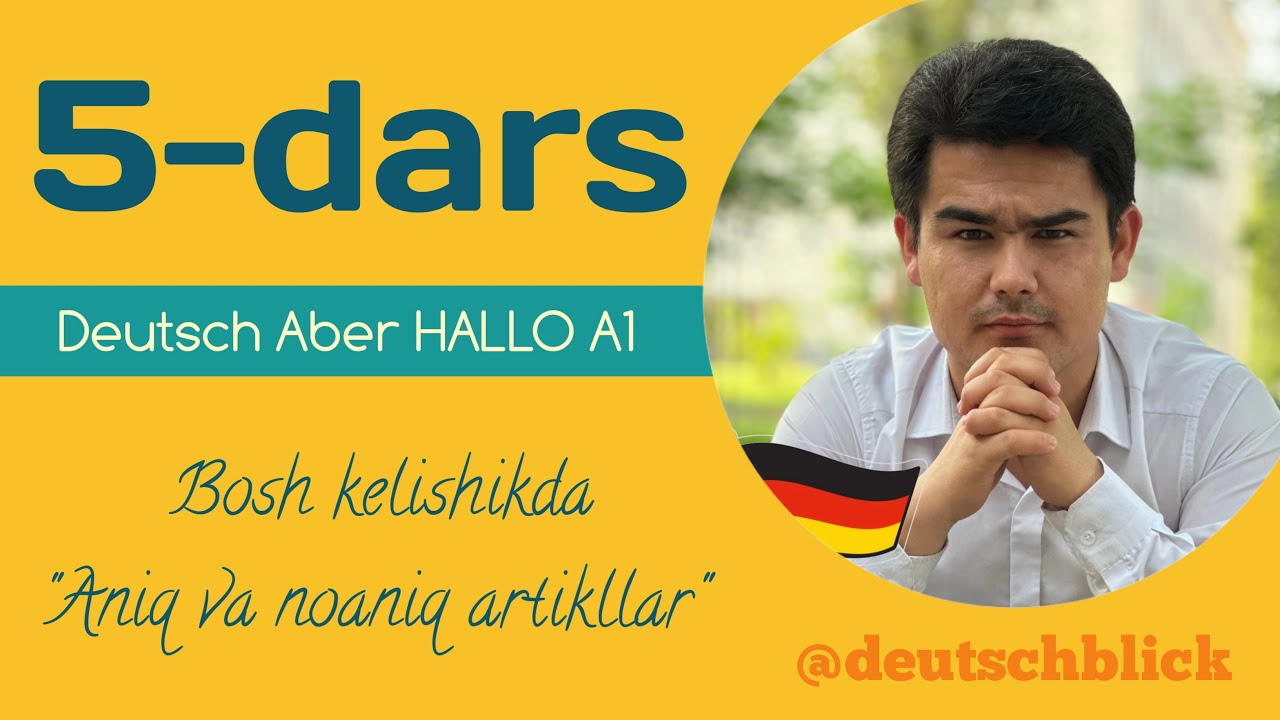 5-DARS: Aniq va Noaniq artikllar bosh kelishikda #nemistili #grammatika