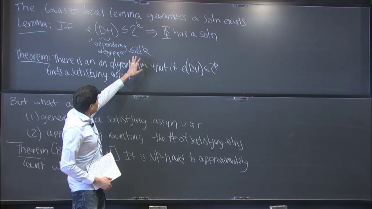 Approximate counting and the Lovasz local lemma - Ankur Moitra