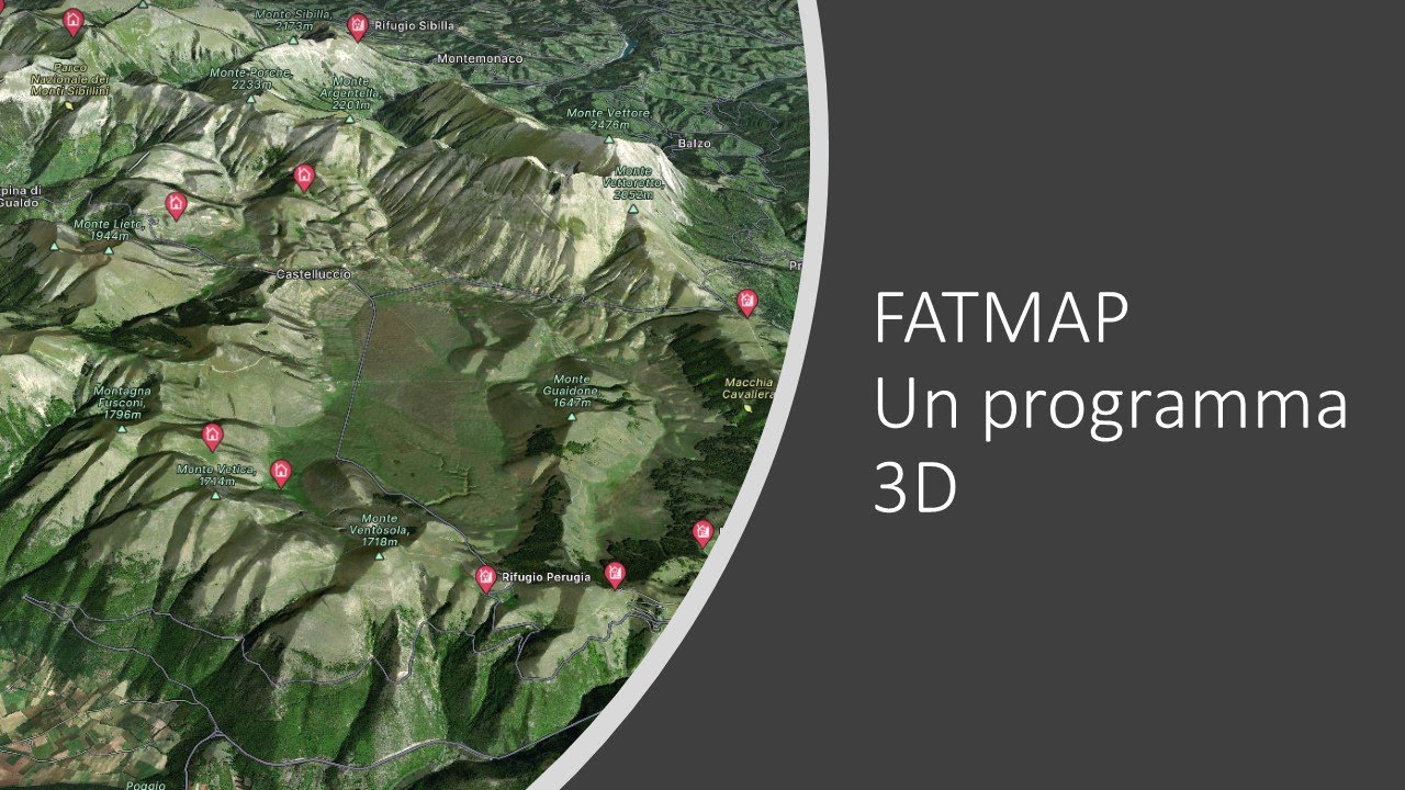 FatMap un programma 3D