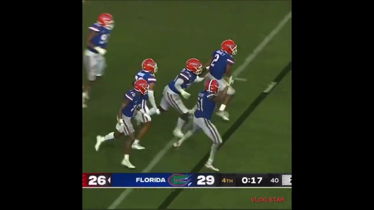 Amari Burney with the game sealing Interception!! Florida Upsets #7 Utah