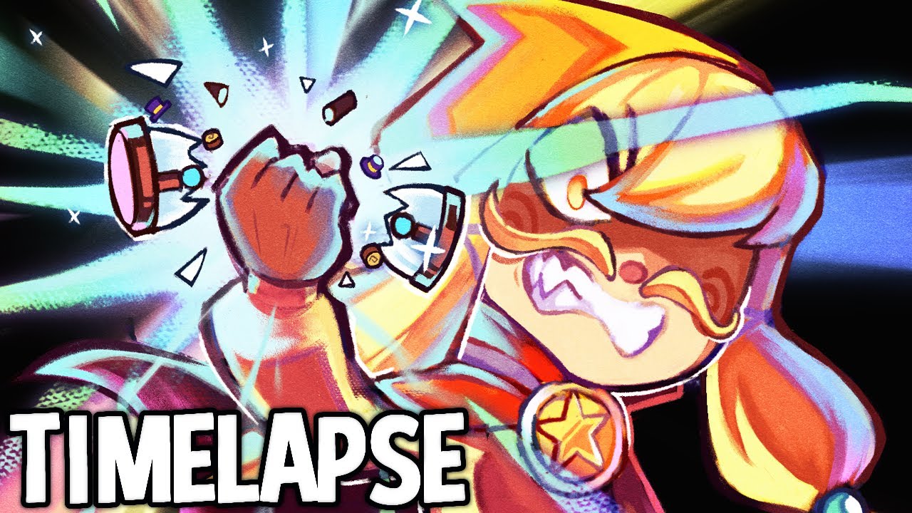 mustache girl EX timelapse (a hat in time)