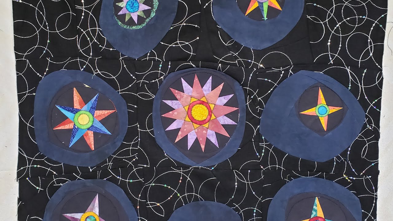 Free Cut Piecing Part 10   Claire's Stars