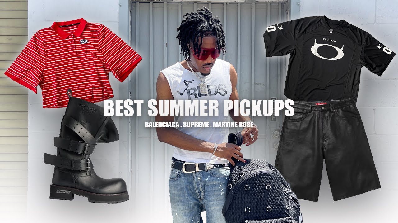 The BEST Summer Haul Yet | Balenciaga Venom Boots, Supreme, Martine Rose + More(Men's Clothing Haul)