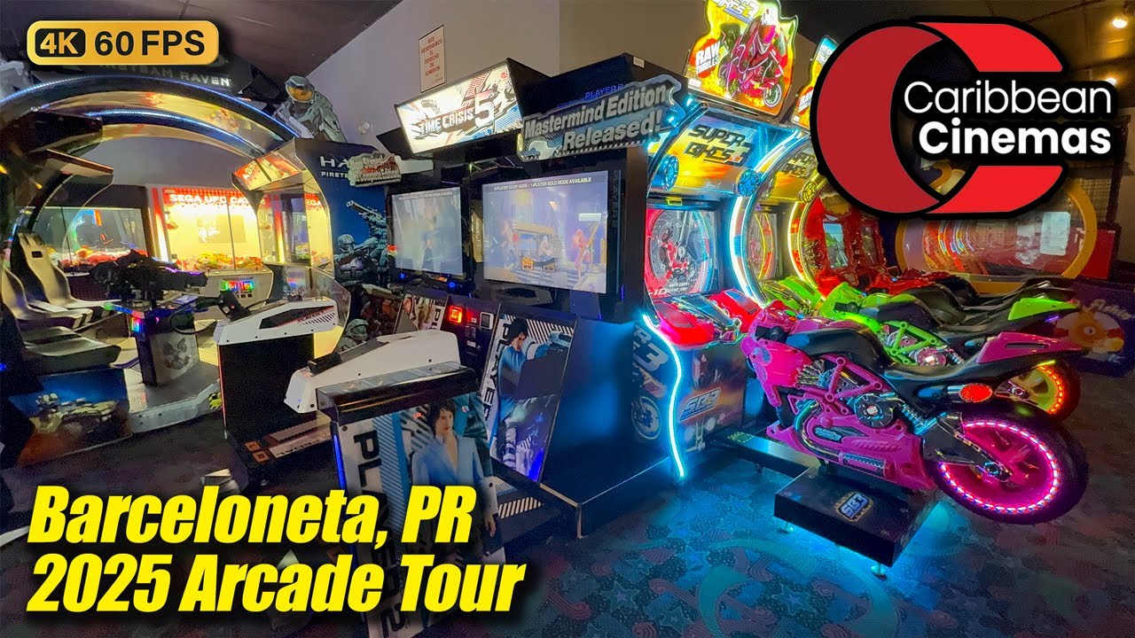 Caribbean Cinemas @ Premium Outlets arcade tour (Barceloneta PR), new February 2025 4K walkthrough