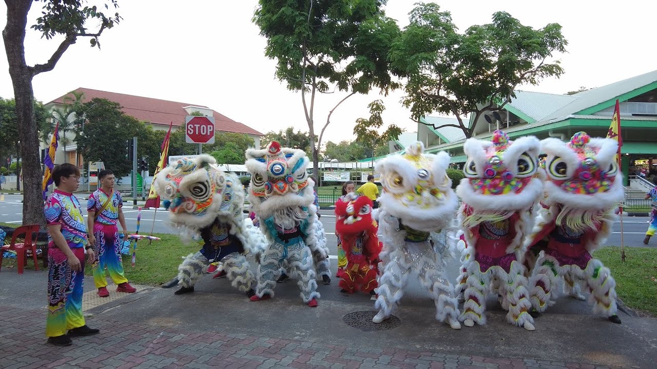 [4K] 安济圣王庙 - Lion Dance, Dragon Dance and Big Flag at Ang Chee Sia Ong Temple on 22 Jun 2023