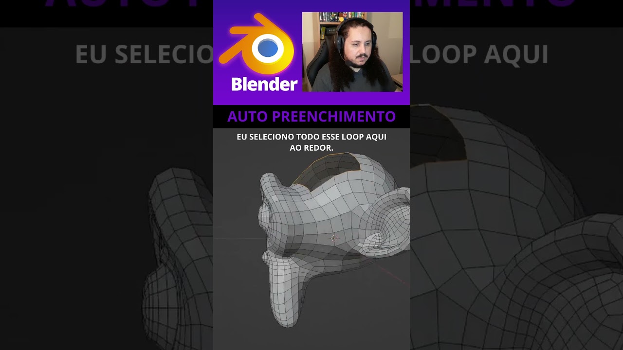 Auto-preenchimento no Blender - Grid Fill