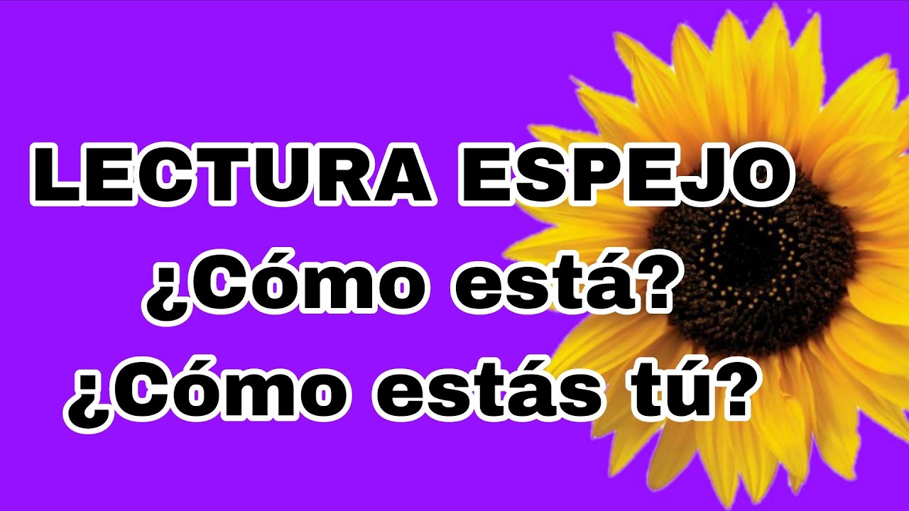 LECTURA ESPEJO... 🪞 ¿Cómo est