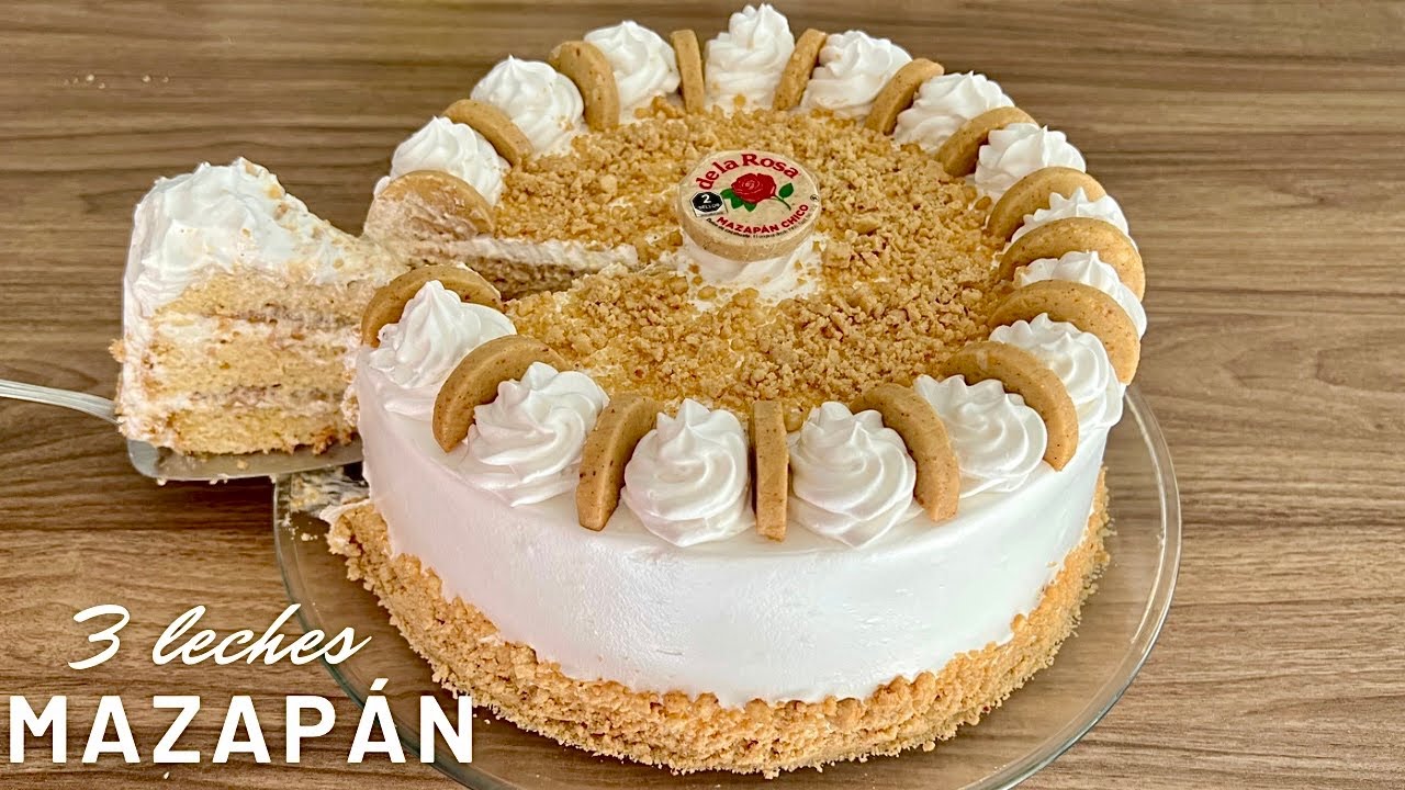 PASTEL 3 LECHES DE MAZAPAN | CON CREMA DE CACAHUATE | POSTRES CON IXCHEL