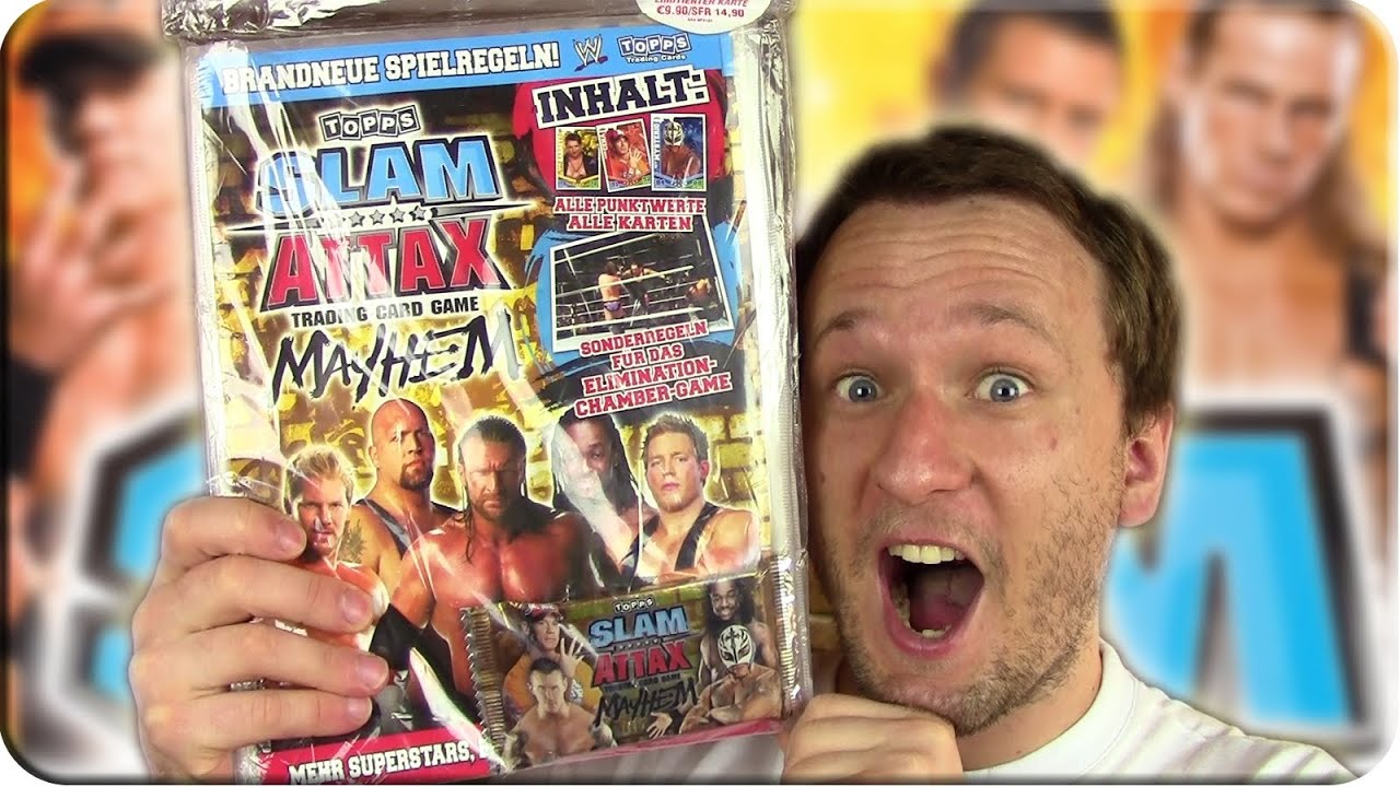 Slam Attax Mayhem STARTER-PACK Unboxing Trading Card Game von Topps