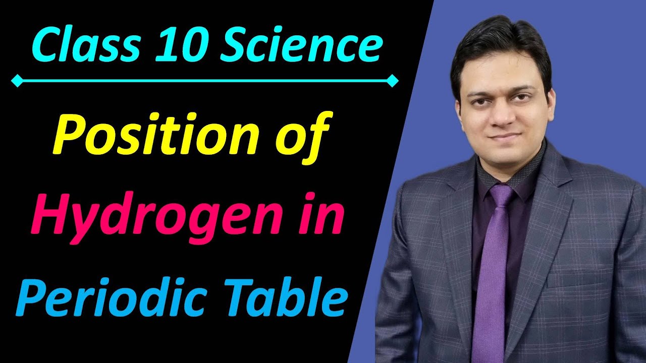 Position of Hydrogen in Periodic table Class 10 Science Chapter 5 Periodic Classification