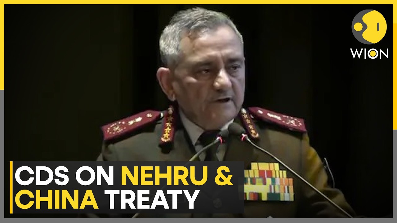 CDS Anil Chauhan's Take on Why Nehru Signed 1954 Deal With China | WION NEWS