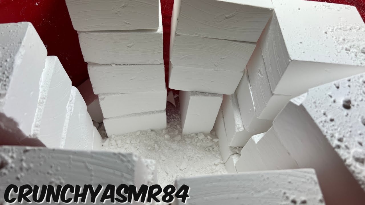 30+ Fresh Gym Chalk Blocks | ASMR | Sleep Aid | Oddly Satisfying